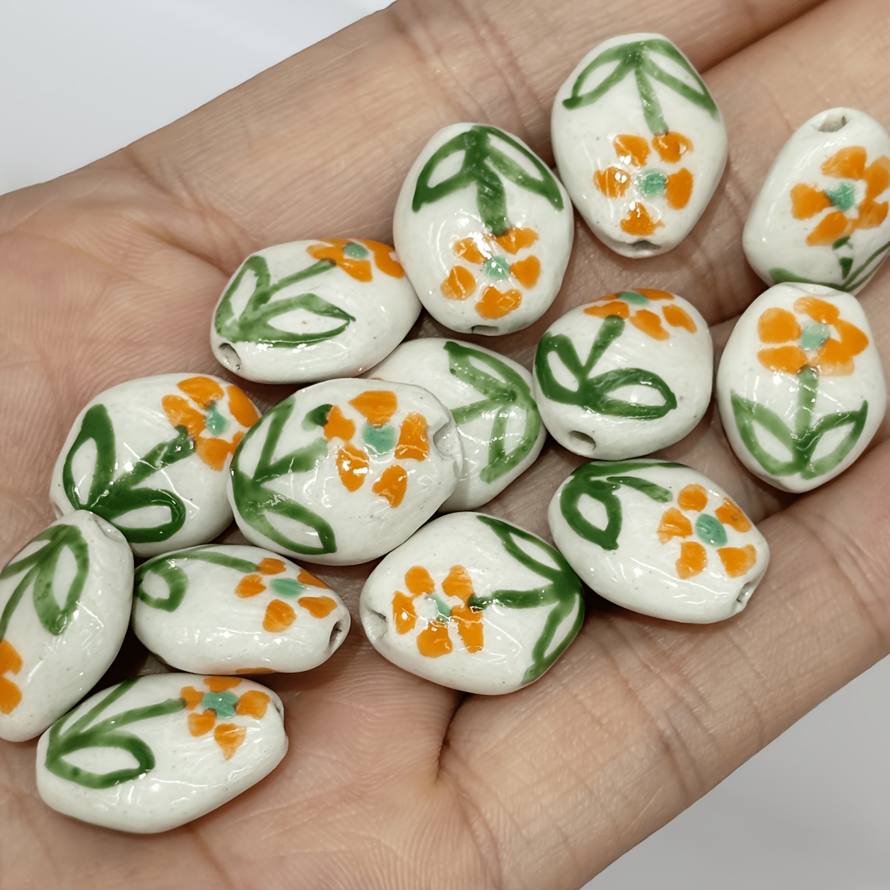 6pcs Vintage Bohemian Ceramic Beads Set for DIY Jewellery Making